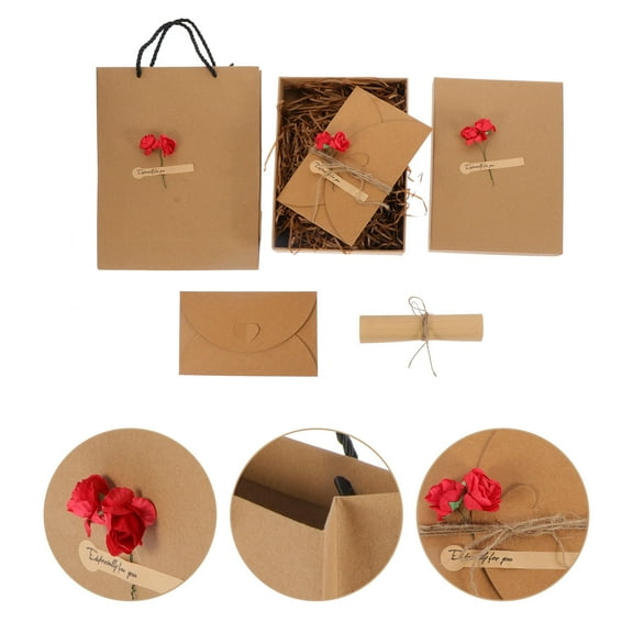 WHAMVOX  Love Letter Paper Envelope Valentine's Day Papers Exquisitely Crafted Set