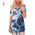 thumbnail image 1 of Camiseta de mujer Jumpingount con cuello en V y manga corta Azul L, 1 of 6