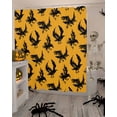 thumbnail image 4 of Halloween Crow Shower Curtain Set ，Waterproof Fabric Shower Curtains Black Crow Vintage Yellow Decoration Shower Curtains for Bathroom,Bathroom Decor 72"x72", 4 of 6
