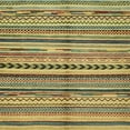 thumbnail image 1 of Ahgly Company Indoor Square Abstract Metallic Gold Abstract Area Rugs, 7' Square, 1 of 6