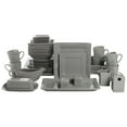 thumbnail image 1 of 10 Strawberry Street Nova Square 40 pc Dinnerware Set, gray, 1 of 4