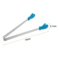 thumbnail image 2 of Mini Food Tongs 14cm Gloves Shape Stainless Steel with Silicon Tips, Blue, 2 of 6