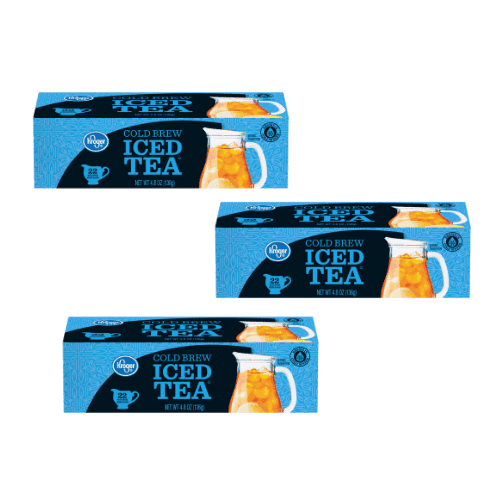 Kroger Cold Brew Iced Tea 3-Pack 4.8 oz