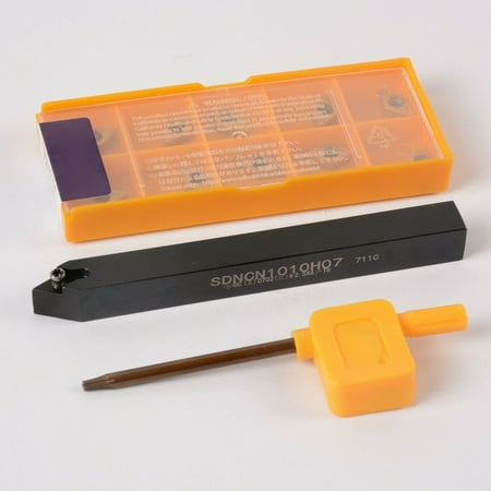 

Sdncn1010H07(10mm*100mm)Lathe External Turning Tool Holder+10P Dcmt070204 Ue6020