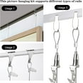 thumbnail image 4 of Quick Easy Hanging System, Load Bearing Adjustable Picture Hanging Wire Kit, Wide Application Stainless Steel Hooks for Photo Frames Artworks, 4 of 5
