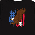 thumbnail image 4 of Inktastic Eagle with American Flag Boys or Girls Long Sleeve Toddler T-Shirt, 4 of 5