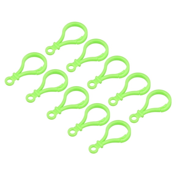 Plastic Lobster Clasps, Claw Snap Hooks for Keychains DIY Light Green, 24Pack