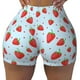 thumbnail image 2 of Fotbe Strawberry Shorts Sin Costuras – Shorts Deportivos de Cintura Alta para Mujer, Elásticos para Gimnasio, Yoga, Running o Ciclismo-Large, 2 of 8