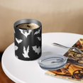 thumbnail image 3 of 12oz Coffee Tumblers Halloween Bat Pattern Stainless Steel Vacuum Insulated Travel Tumbler Coffee Cups Mug with Lid and Straw with Cleaning Brush for Cold & Hot Drinks, 3 of 5