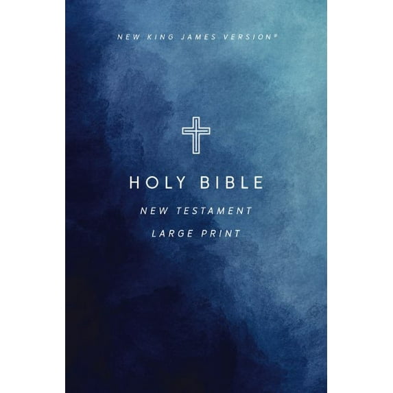 Pre-Owned NKJV Large Print Outreach New Testament Bible, Geometric Softcover, Comfort Print (Paperback) 1400343712 9781400343713