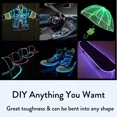 thumbnail image 3 of Glow EL Wire Cable LED Neon Christmas Dance Party DIY Costumes Clothing Luminous Car Light Decoration Clothes Ball Rave 1m/3m/5m (Fluorescence Green,5M), 3 of 7