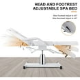 thumbnail image 4 of Artist Hand Adjustable Facial Table Tattoo Chair Massage Bed for Spa Salon Barber (White), 4 of 9