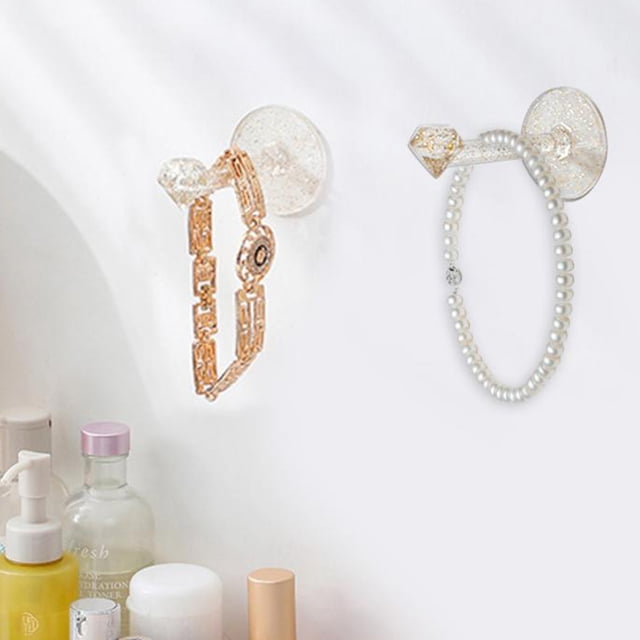 Soporte de pared para colgar collares, organizador de joyas para soporte de diadema (un corto)