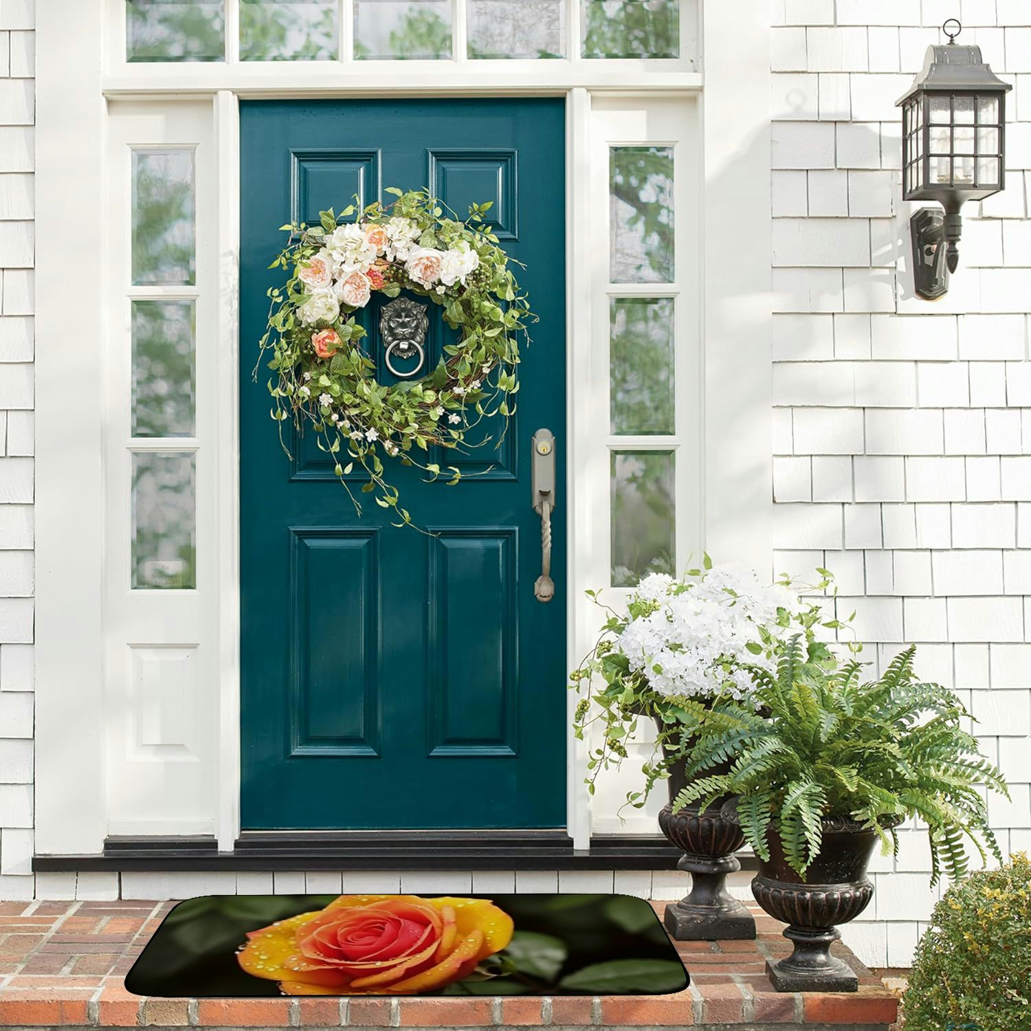 Heduofu Decorative Door Mat, Door Mat with Non-Slip Rubber Backing, Easy Cleaning, Traps Dirt, for Entry, Patio, Garage 19.68*47.24 in