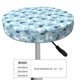 thumbnail image 4 of Balery Black White Gray Rabbit Fundas de asiento para taburete de bar redondo de tela de terciopelo ajustables que protegen de arañazos y manchas para sillas de 14 a 17 pulgadas.-12 inch, 4 of 7