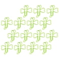 thumbnail image 6 of TEHAUX Shamrock Shaped Paper Clips Plastic Coated Metal For Office Use 15Pcs 1.4X1.2X0.08In, 6 of 8