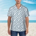 thumbnail image 2 of Xecao Nautical Theme Anchors print Hawaiian shirt - a stylish short-sleeve button-down for men, perfect for casual beach and tropical outings., 2 of 9