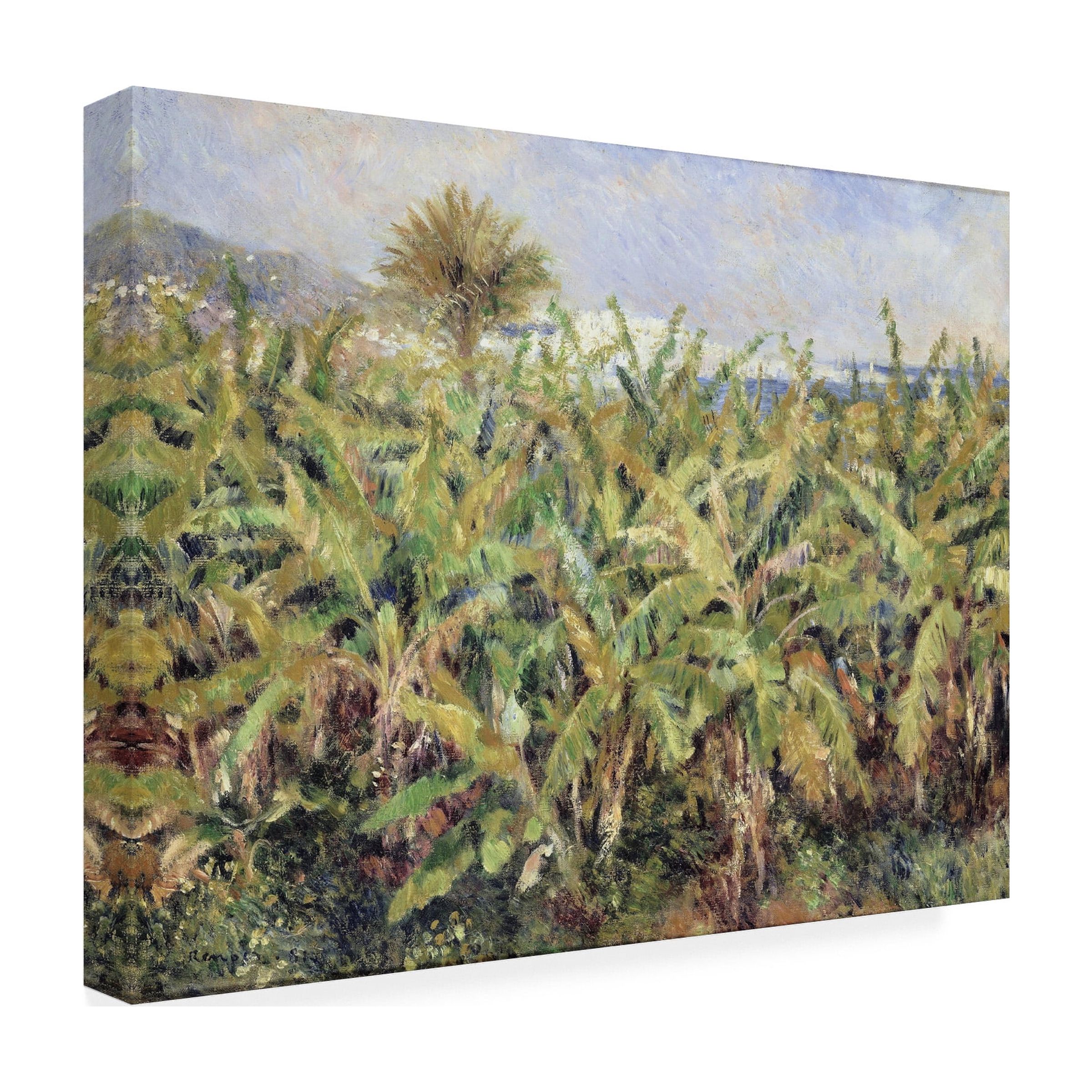 Renoir 'Field Of Banana Trees' Canvas Art