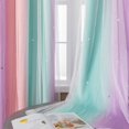 thumbnail image 4 of Cortinas XiDi Arcoíris Rosa Púrpura Verde Opacas y Translúcidas, 4 of 9
