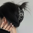 thumbnail image 3 of CNKOO Hair Claws Irregular Shape Punk Style Non-Slip Solid Color Bow-knot Lady Hair Clips Student Accessory, 3 of 11