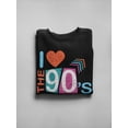 thumbnail image 3 of Just Love The 90s Sweatshirt Women -Image by Shutterstock, Female Medium, 3 of 4