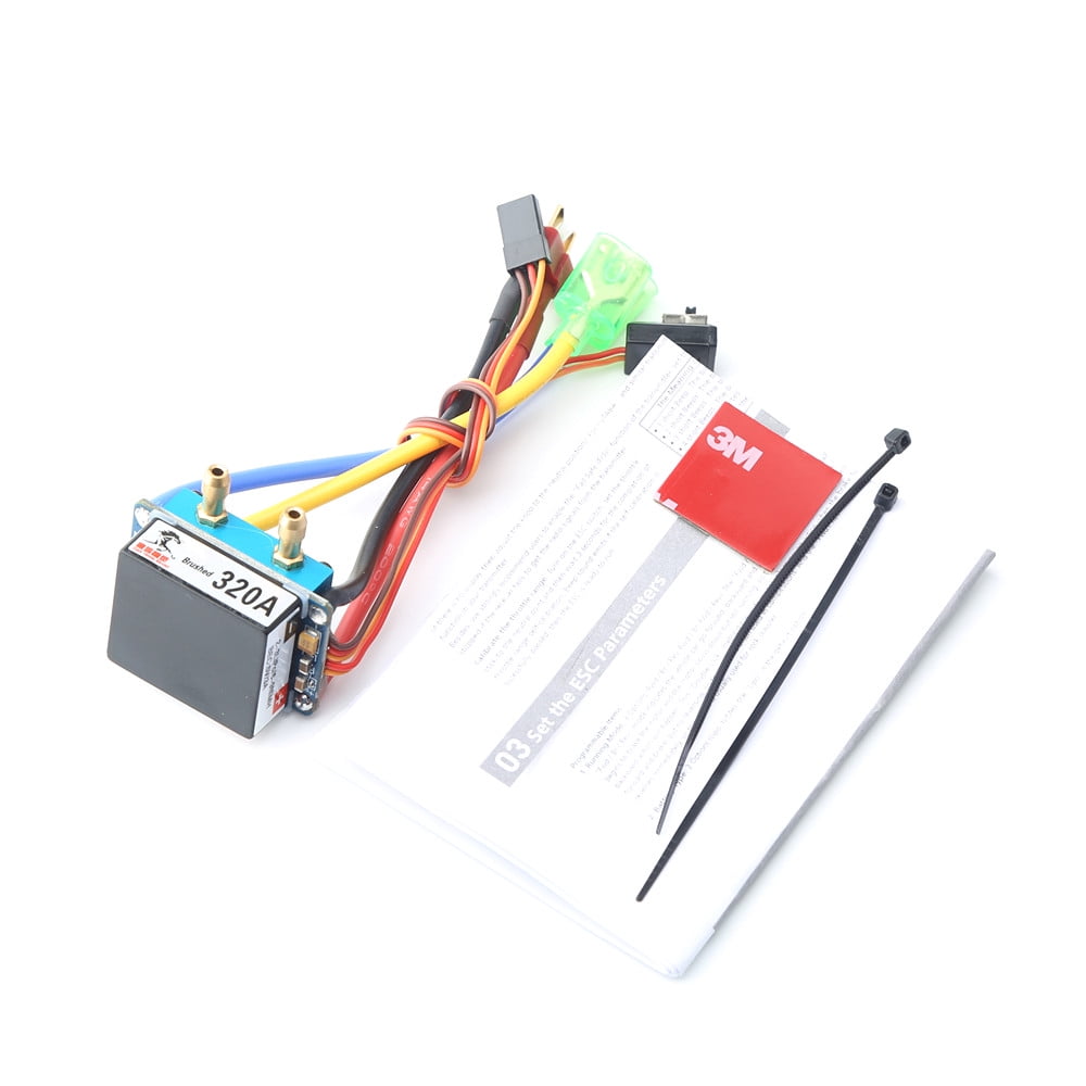 320A Brushed ESC Dualway Bidirectional ESC Water/Aircooled Waterproof
