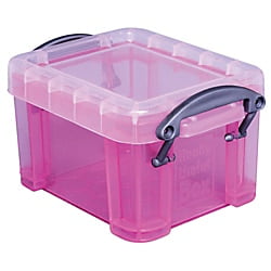 Really Useful Box® Plastic Storage Box, 0.14 Liter, 3 1/4