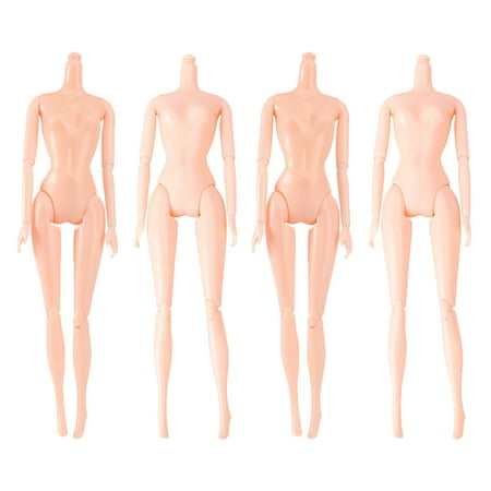 

4Pcs 12 Moveable Joints Toys Doll Cake Baking Molds DIY Doll Cake Molds