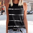 thumbnail image 2 of Ladies Solid Color Vest Sleeveless Summer T Shirt Round Neck Top, 2 of 4