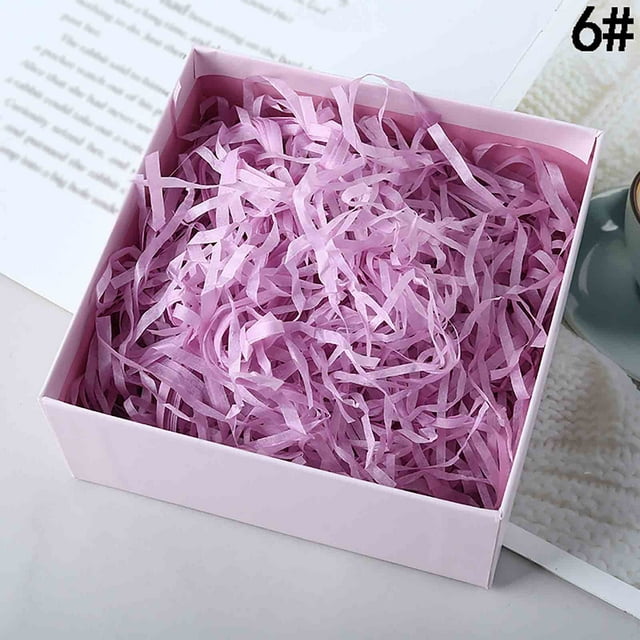 200g/sac Confettis Papier Froissé Fournitures Râpées Boîte Cadeau Fournitures de Fête Raphia Bonne Journée