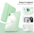 thumbnail image 3 of DTTOCASE iPad Pro 11 inch 4th 3rd 2nd 1st Generation 2022/2021/2020/2018,Clear Cover-Green, 3 of 7