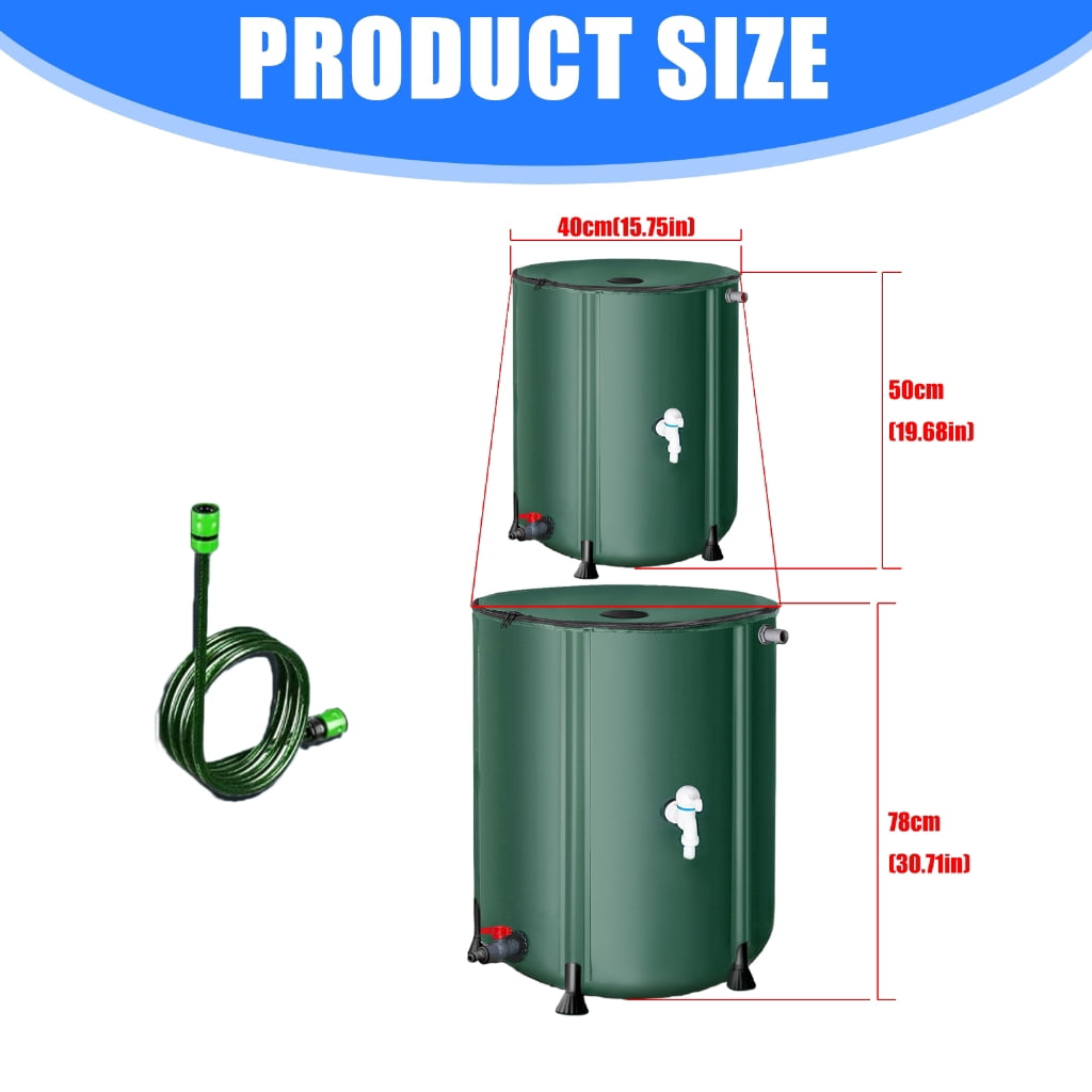 Sinyiin Rainwater Recycling Water Storage Container Garden Irrigation Bucket Collection