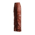 thumbnail image 2 of Pantalones de peto con múltiples bolsillos de marca de moda europea y americana, pantalones de cuero sueltos con costuras personalizadas, pantalones casuales, 2 of 6