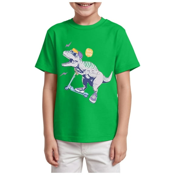 Ymyiu Shirts for Teens Kids Shirt Toddler Boys Girls Shirt Celebration Gifts Tees Tops Size 7-8 Years,(Green 7-8 Years)