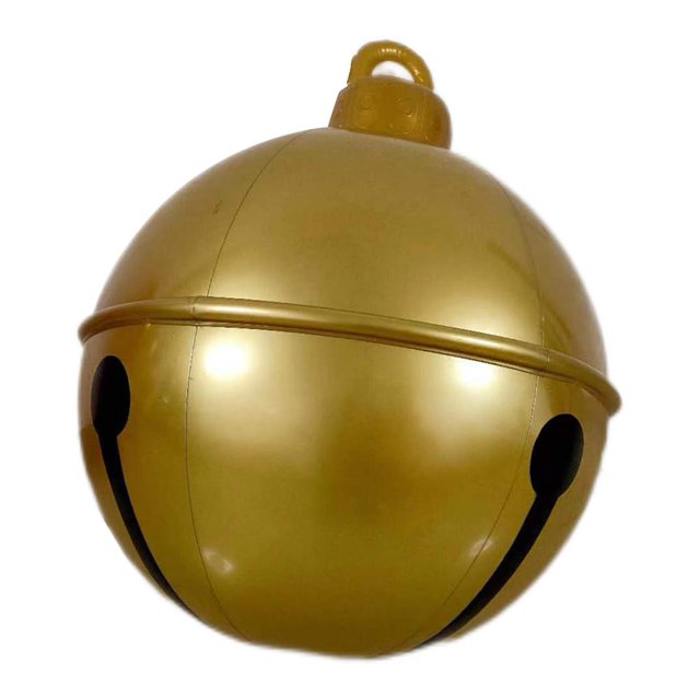 Fun Christmas Bell Bolas inflables Adorno Reutilizable Juguete de Navidad Globo Colgante