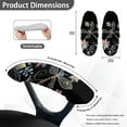 thumbnail image 3 of HELLHERO Office Chair Armrest Cover 2 Pcs, Flower Dragonfly Print Desk Chairs Arm Rest Cover, Stretchable Elastic Gaming Chair Armrest Slipcover Washable, 3 of 7