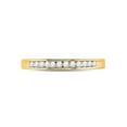 thumbnail image 2 of Channel Set Diamond Wedding Band Ring 1/7 Carat (Ctw H-I, I1-I2) in 14K Yellow Gold for Women, 2 of 6