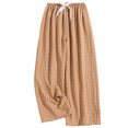 thumbnail image 3 of Womens Checkered Pants Casual Drawstring High Waisted Wide Leg Lounge Pants 2025 Trendy Plaid Pajama Pant Pj Bottoms Multicolor Free, 3 of 4