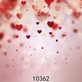 thumbnail image 2 of ABPHOTO Polyester 5x7ft Photography Backdrops Bokeh Halos Valentine's Day Red Hearts Pink Scene Seamless Newborn Baby Toddlers Lover Portraits Background Photo Studio Props, 2 of 3