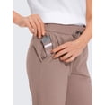 thumbnail image 3 of Pantalones CRZ YOGA tiro alto con elasticidad 4 direcciones 64 cm Marrón M, 3 of 3