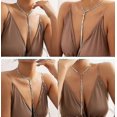 thumbnail image 3 of Snake Long Chain Necklace Sexy Chain for Women and Girls Jewelry--gold 2-Product code 49623 gold 2, 3 of 3