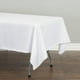 thumbnail image 3 of LinenTablecloth 152,4 cm x 259,08 cm poliéster Mantel Rectangular Blanco, 3 of 6