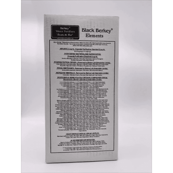 Berkey Authentic Black Berkey Elements BB9-2 Filters for Berkey Water Systems (Set of 4 Black Berkey Elements)