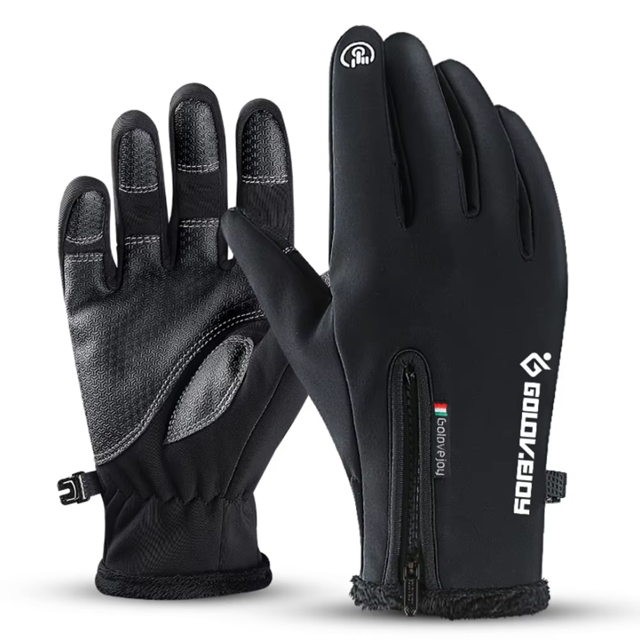 Gants d'Hiver Chauds pour Hommes Femmes Écran Tactile Imperméables Coupe-Vent Antidérapants Cyclisme Conduite Course Randonnée