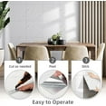 thumbnail image 5 of QZS Plastic Backsplash Tile,12 Pack Portable Self-Adhesive Marble Wall Tiles for Living Room,White Backsplash Kitchen Sheets for Countertop, 5 of 6