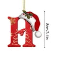 thumbnail image 5 of AuroraX Minimalist Christmas Decoration Hanging Personalized Acrylic Keepsake Ornaments DIY 3.1" Neutral 26 Letters for Christma Tree Decor, 5 of 5