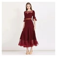 thumbnail image 4 of Ballroom Dance Dress For Women Half Sleeves Modern Dance Dress Big Swing Party Tango Waltz, 4 of 6