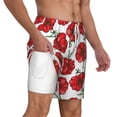 thumbnail image 3 of Balery Hand Drawn Tomatoes Mens Swim Trunks Swim Shorts for Men Quick Dry Inseam Beach Shorts with Compression Liner Pocket-Large, 3 of 9