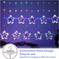 Christmas Star Lights, Christmas Window Curtain Lights Decor with