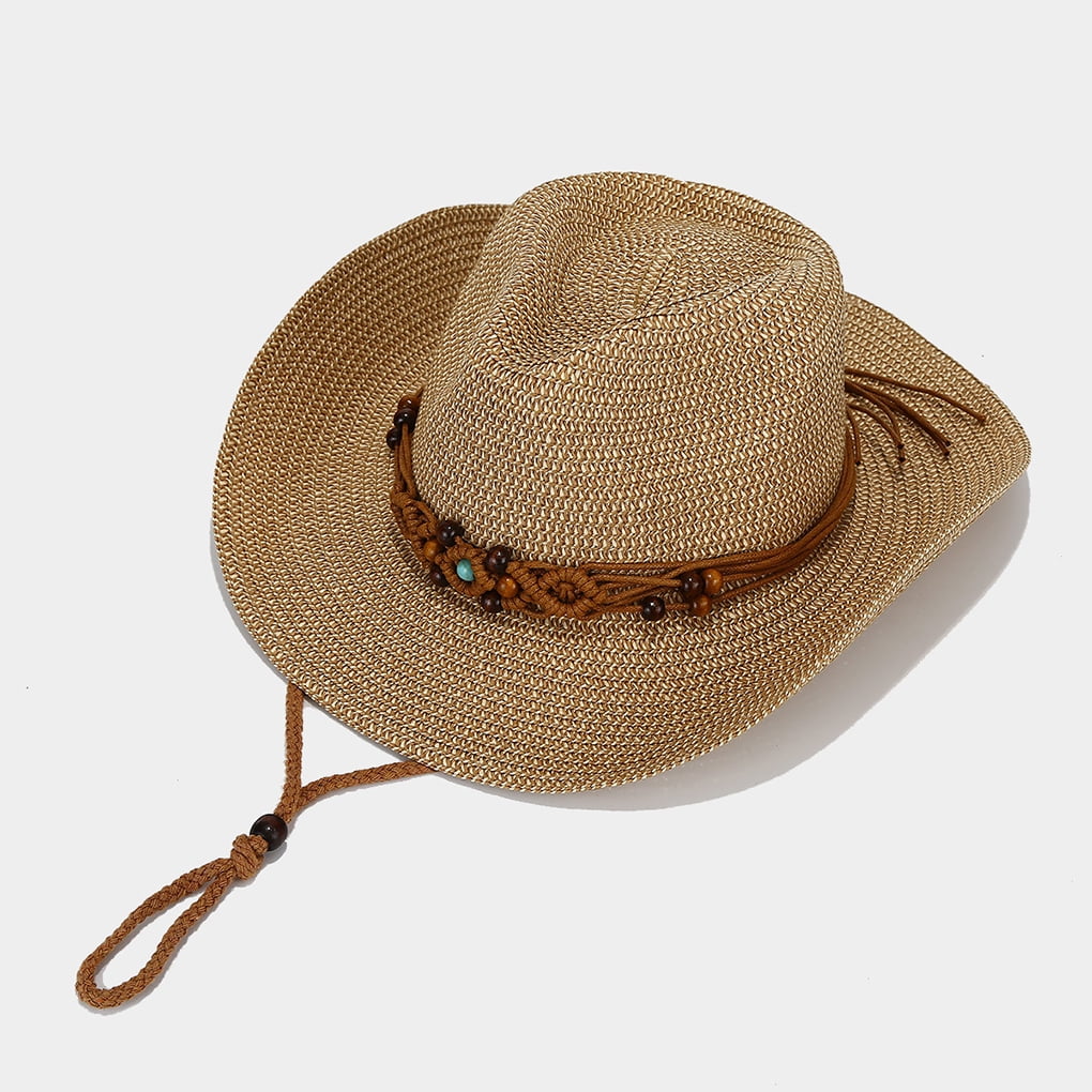 Baohd Stylish And Stylish Summer Straw Hat Women S Cowboy Hat - Main Image